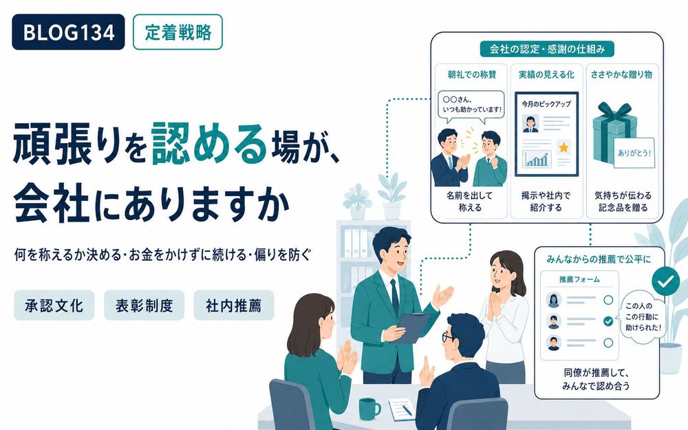 頑張りを認める場が、会社にありますか。社員を称える表彰制度のつくり方