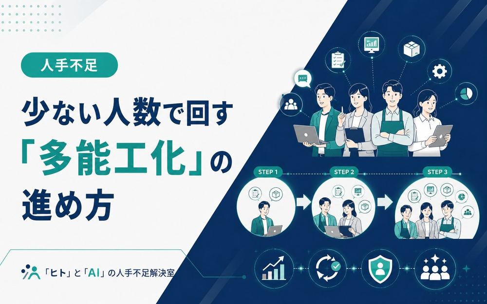 中小企業の多能工化で少ない人数で業務を回す