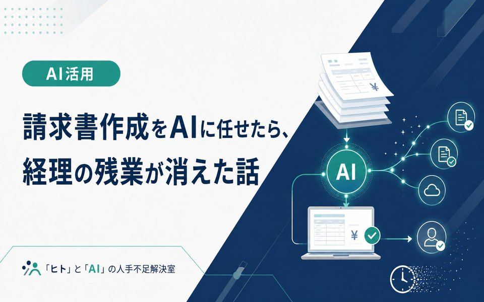 請求書作成をAIで自動化し経理の残業をなくした事例