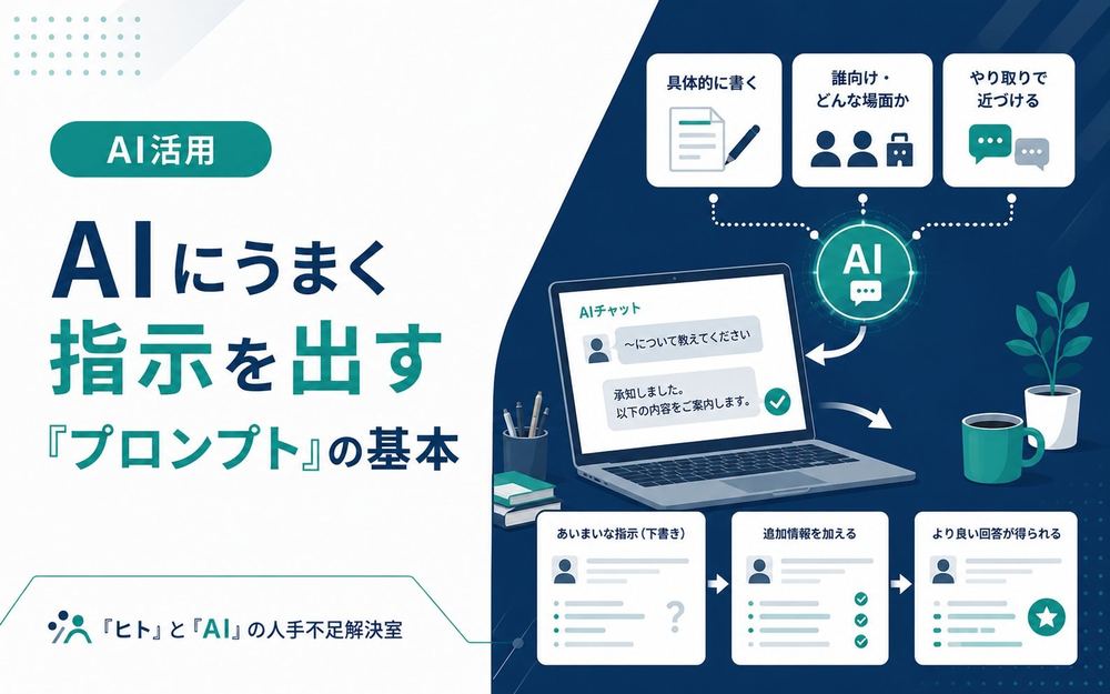 AIにうまく指示を出すプロンプトの基本