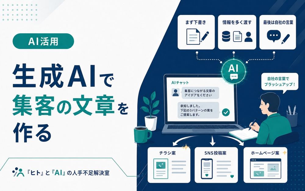生成AIでチラシやSNSの集客文章を作る