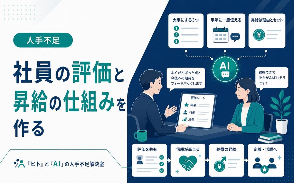 社員の評価と昇給の仕組みづくり