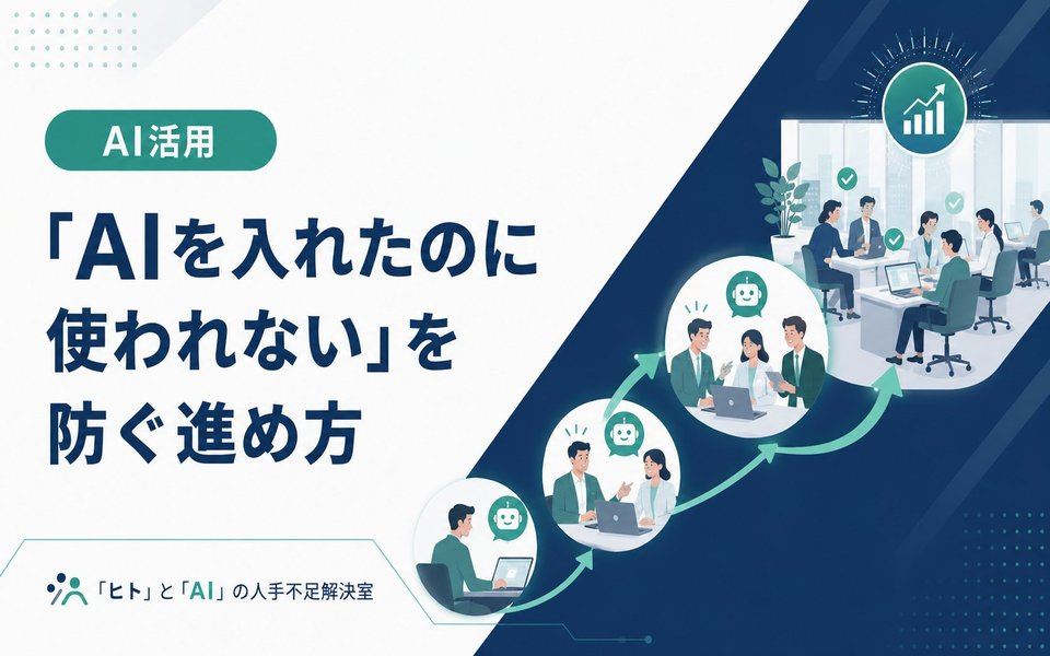 AIを導入したのに使われないを防ぐ進め方